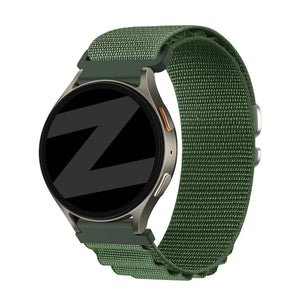 Bandz Bracelet nylon Alpine Samsung Galaxy Watch 6 - 44mm (vert militaire)
