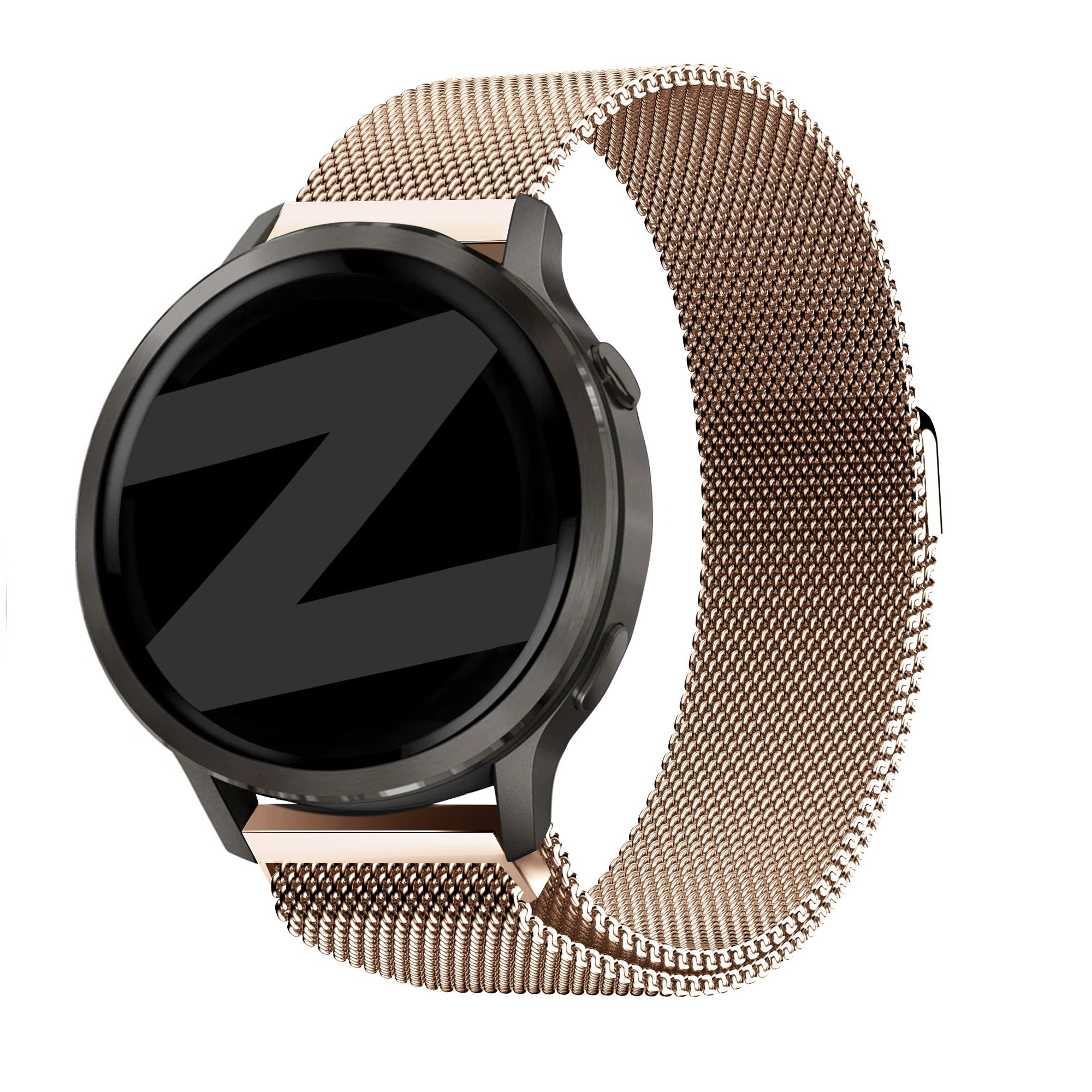 Bandz Bracelet milanais Loop Garmin Forerunner 255s (rose or)