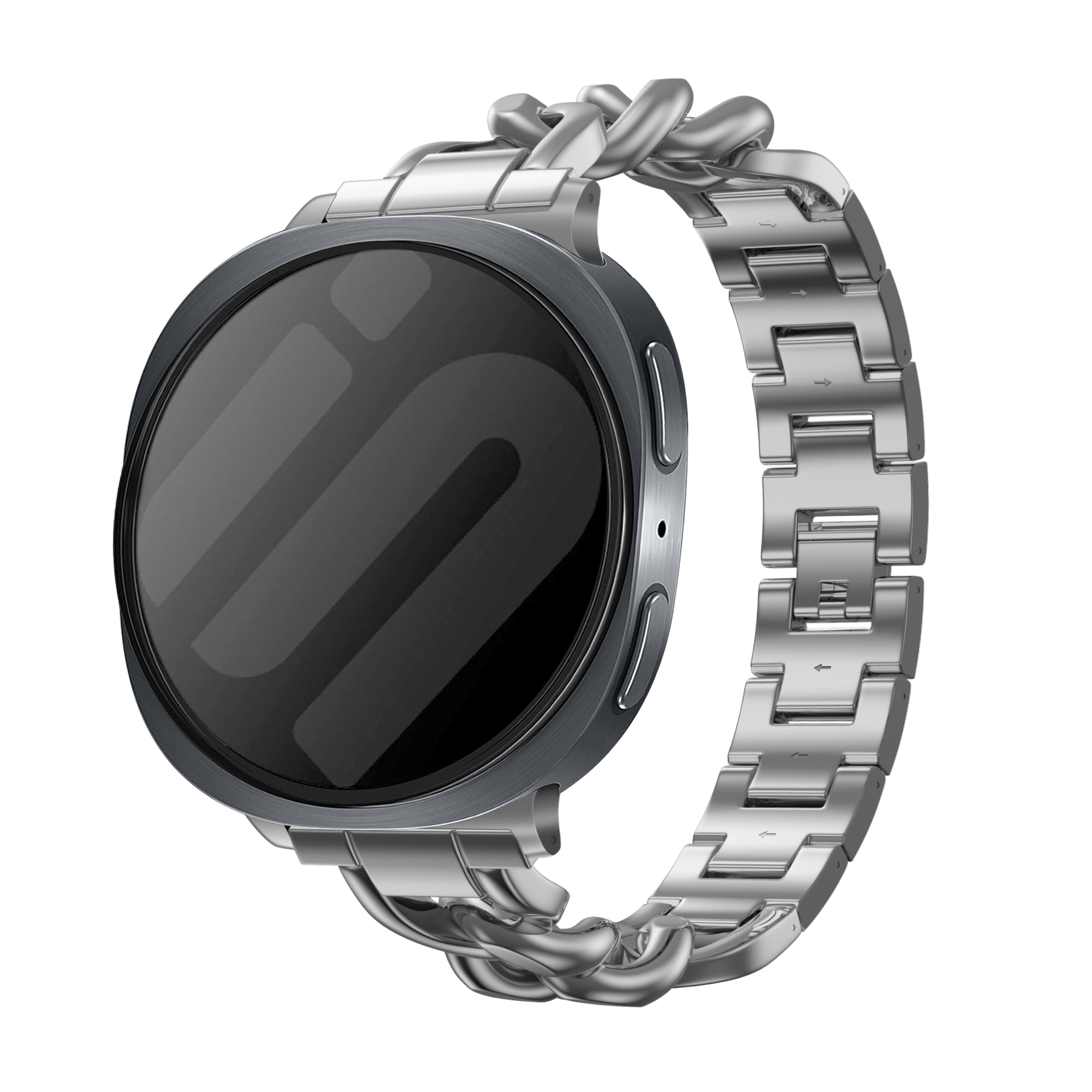 Samsung Galaxy Watch 8 - 40mm Steel Chain Strap (Silver)