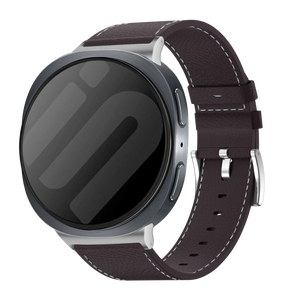 Samsung Galaxy Watch 8 - 40mm Leather Grain Strap (Coffee Brown)