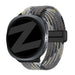 Bandz Bracelet tissé magnétique Samsung Galaxy Watch 8 Classic (mandala noir)