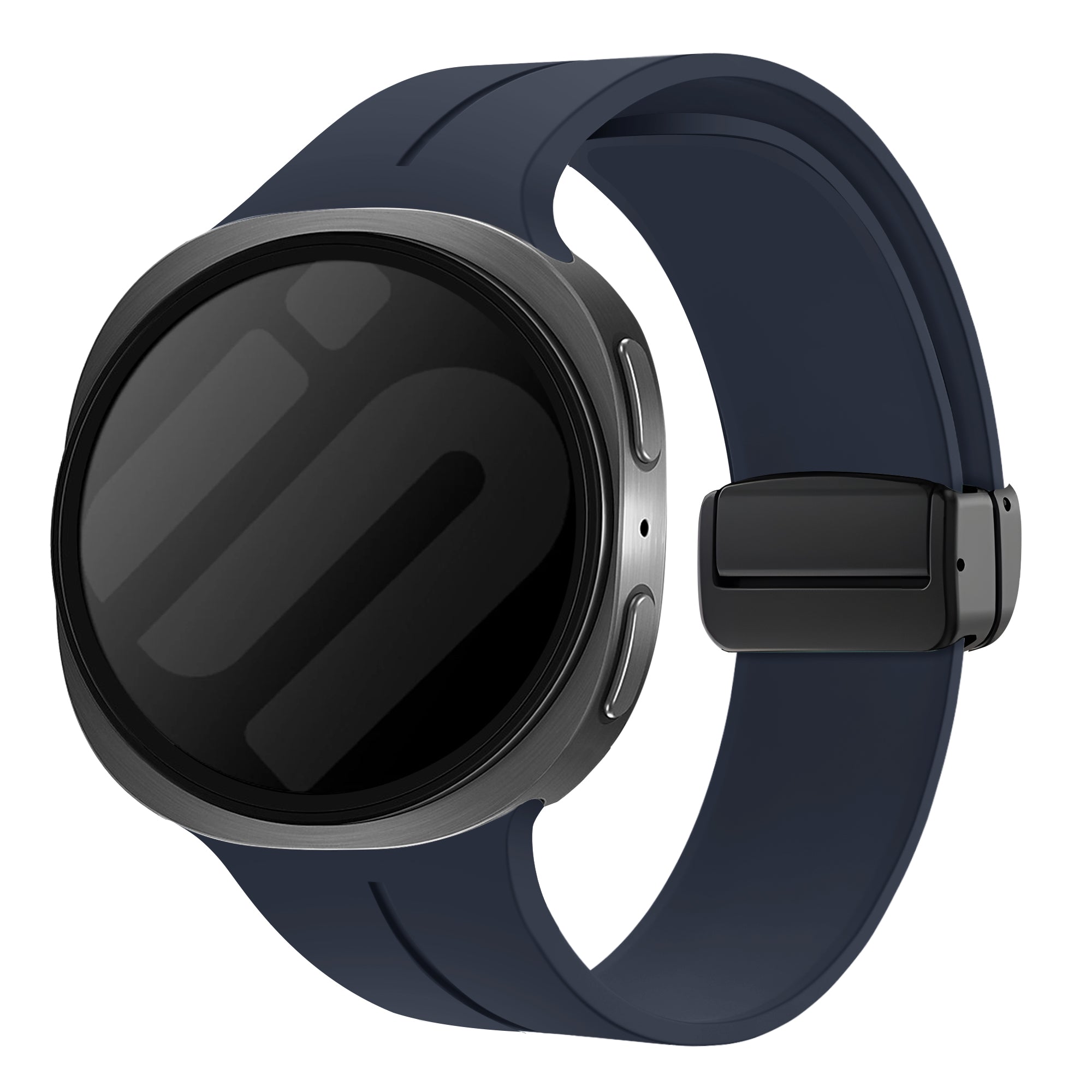 Bracelet silicone avec boucle-D Samsung Galaxy Watch 9 - 40mm (bleu foncé)