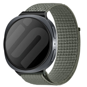 Bracelet nylon Samsung Galaxy Watch 9 - 40mm (vert-gris)