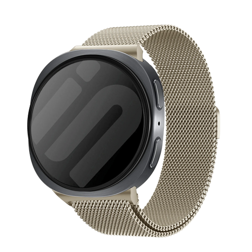 Samsung Galaxy Watch 8 Classic Milanese Strap (Retro Gold)