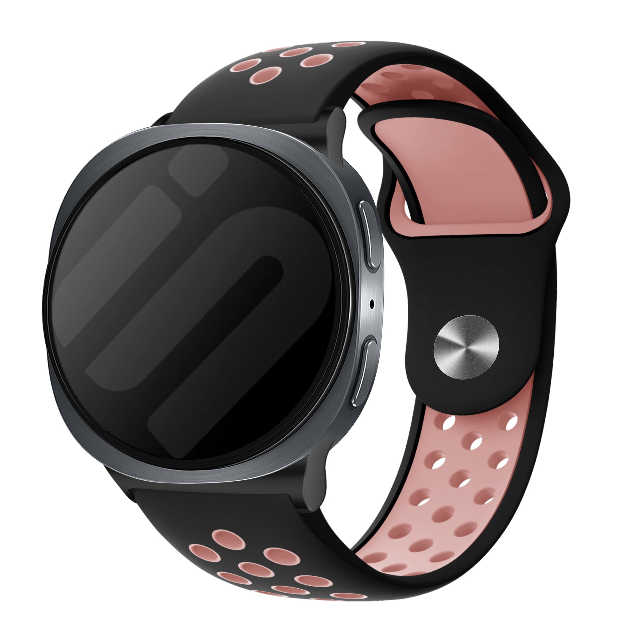 Bracelet sport Samsung Galaxy Watch 9 - 44mm (noir/rose)