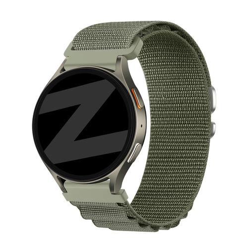 Bandz Samsung Galaxy Watch 3 45mm Alpine Nylon Strap (Olive)