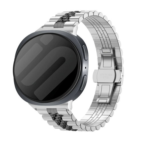 Samsung Galaxy Watch 8 - 40mm Jubilee Steel Strap (Silver/Black)
