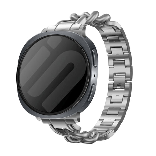 Samsung Galaxy Watch 8 - 44mm Steel Chain Strap (Silver)