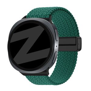 Bandz Bracelet tissé magnétique Samsung Galaxy Watch 8 Classic (vert)