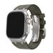 BALR. Bracelet silicone Apple Watch Ultra Liquid (marron/titane)