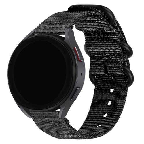 BALR Samsung Galaxy Watch 3 45mm Nylon Strap with Buckle (Black)