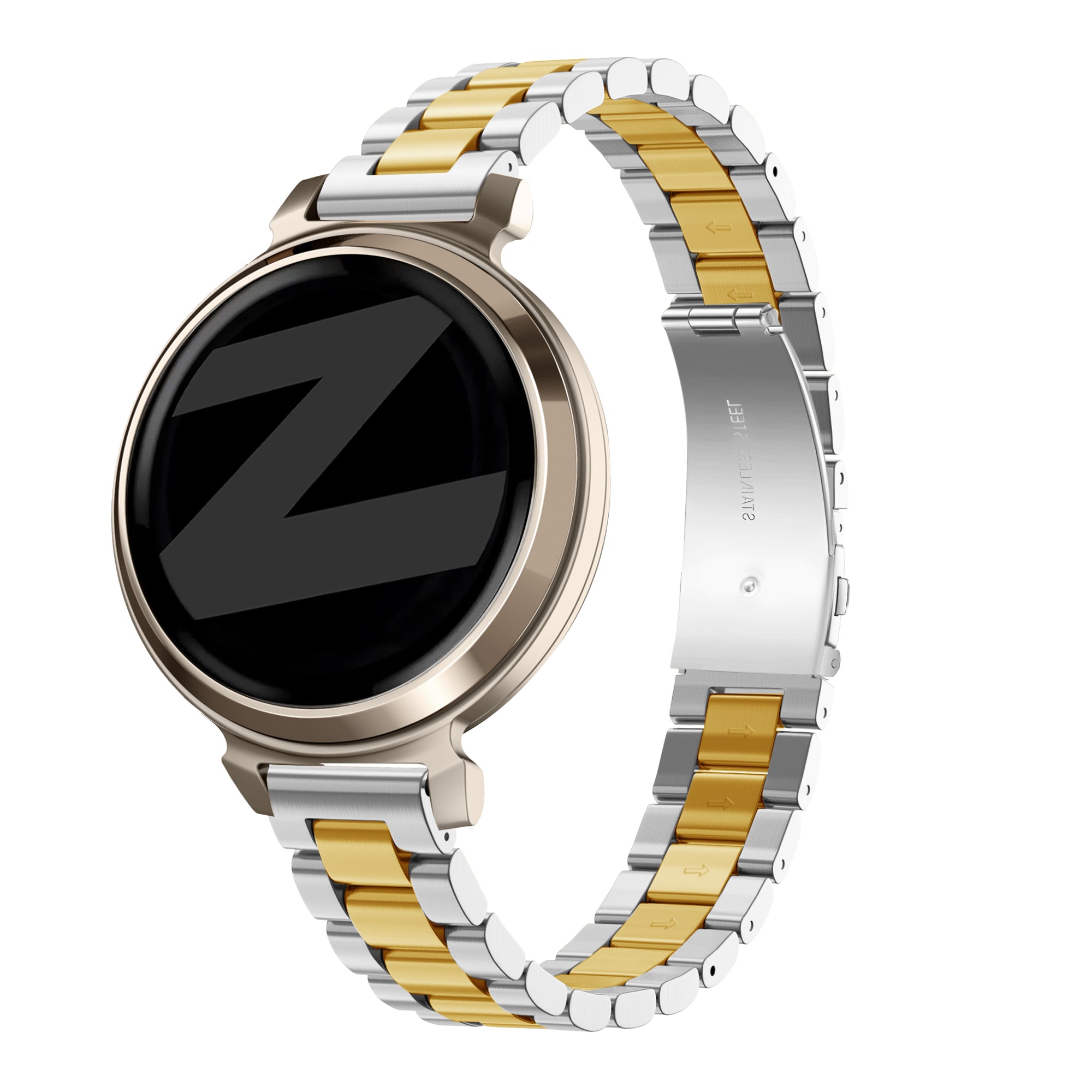 Bandz Bracelet acier 'Classic' Garmin Lily 2 (argent/or)