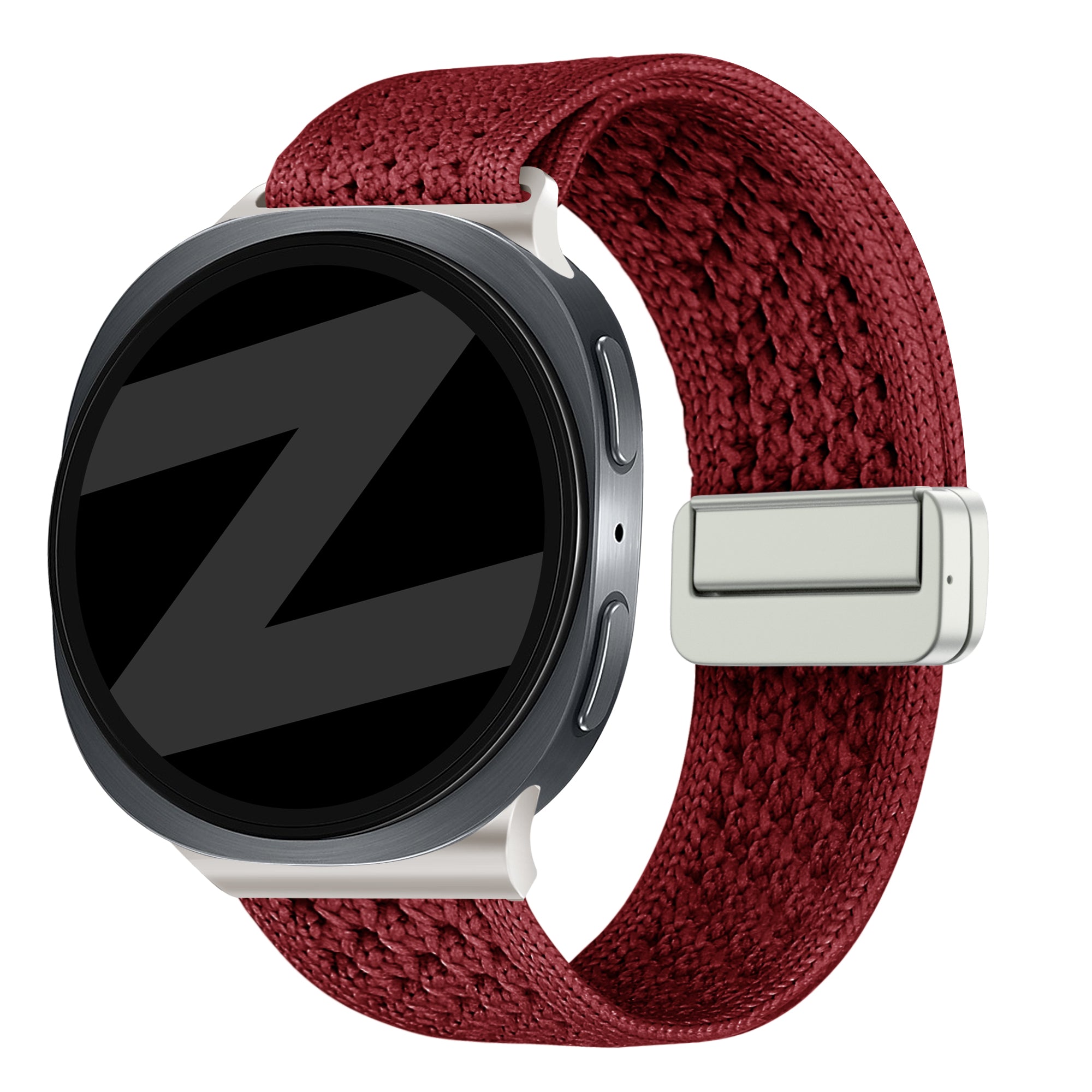 Bandz Bracelet nylon vintage Samsung Galaxy Watch 9 - 44mm (rouge)