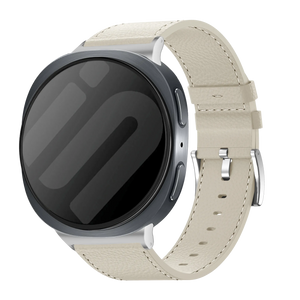 Bracelet cuir Samsung Galaxy Watch 8 - 44mm (beige)