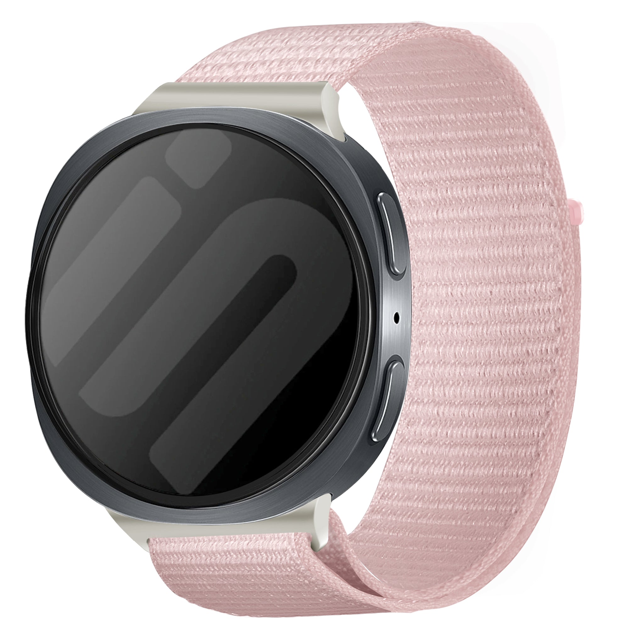 Bracelet nylon Samsung Galaxy Watch 8 - 40mm (rose clair)