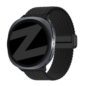 Bandz Bracelet tressé magnétique Samsung Galaxy Watch 9 - 44mm (noir)