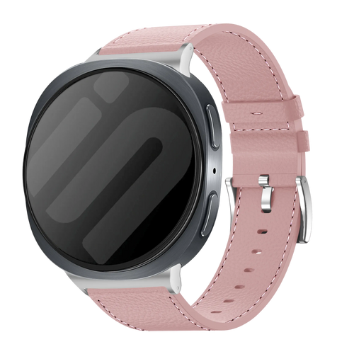 Samsung Galaxy Watch 8 - 40mm Leather Grain Strap (Pink)