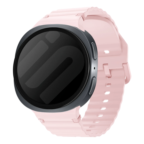 Samsung Galaxy Watch 8 - 40mm Wave Silicone Strap (Pink)