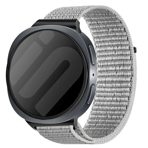 Nylon Strap, seashell, on a watch, 3/4 front view