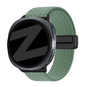 Bandz Samsung Galaxy Watch 9 - 44mm Magnetic Braided Strap (Viridian)