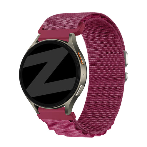Bandz Bracelet nylon Alpine Samsung Galaxy Watch 7 - 40mm (rose-rouge)