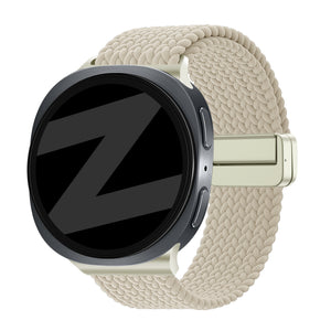 Bandz Samsung Galaxy Watch 9 - 40mm Magnetic Braided Strap (Starlight)