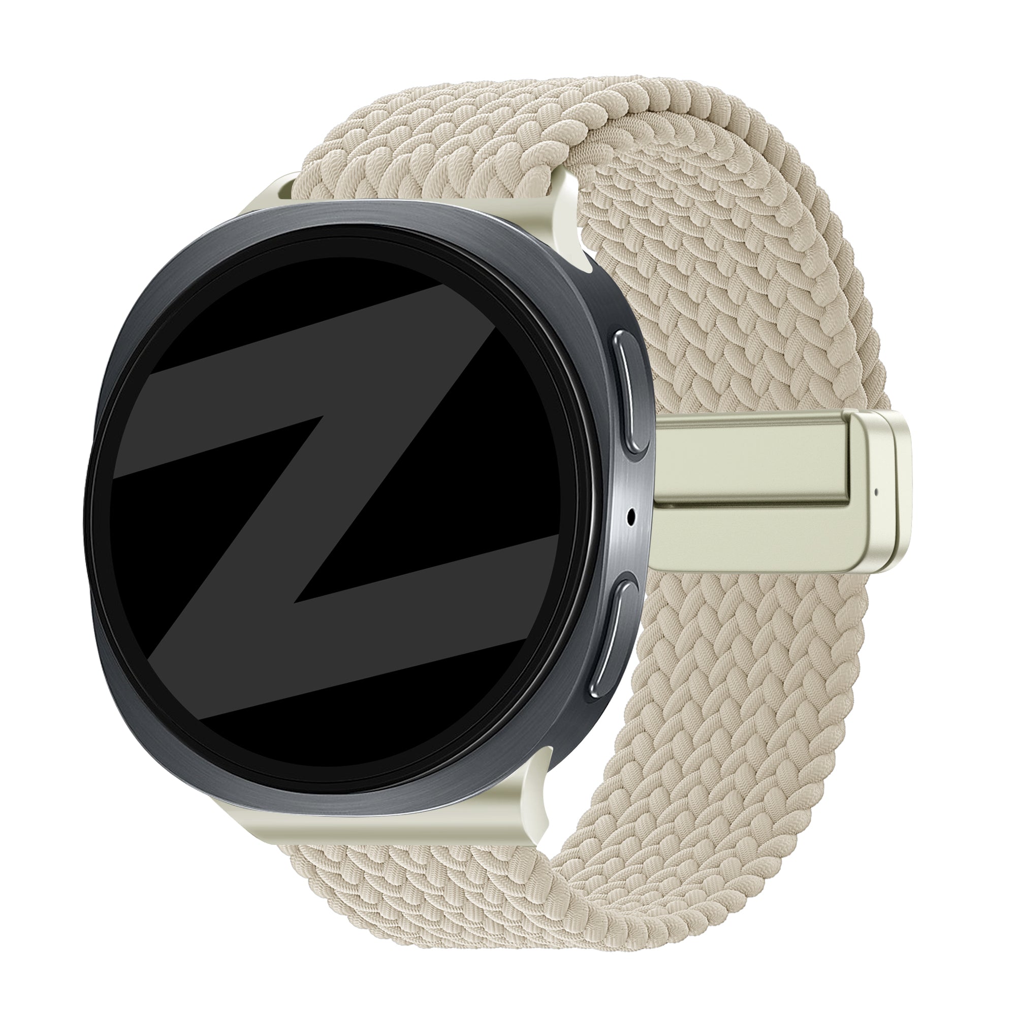 Bandz Samsung Galaxy Watch 9 - 40mm Magnetic Braided Strap (Starlight)