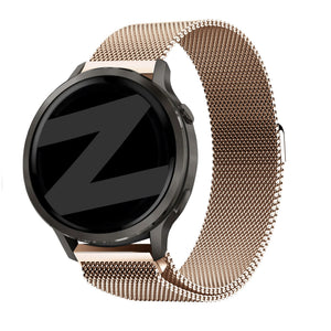 Bandz Garmin Forerunner 70 Milanese Loop Strap (Rose Gold)