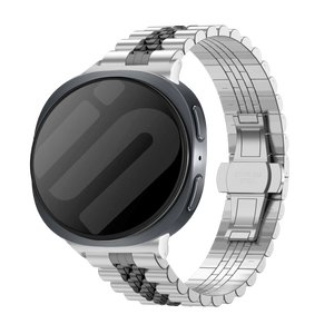 Bracelet acier Jubilee Samsung Galaxy Watch 8 Classic (argent/noir)