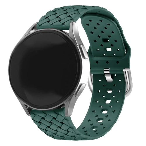 Amazfit GTS 4 Braided Silicone Strap (Dark Green)