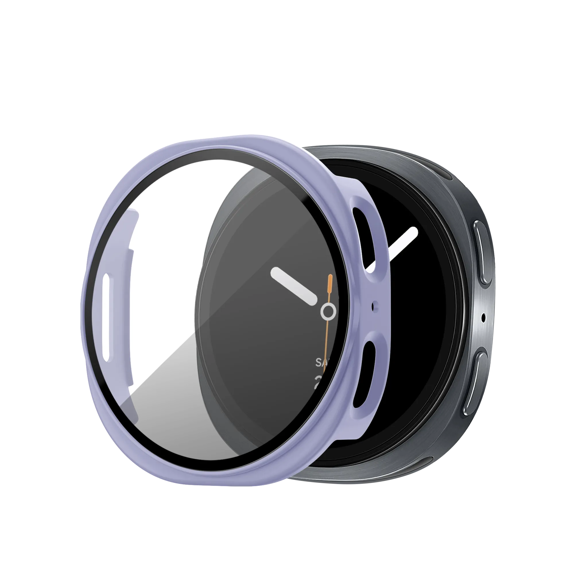 Bandz Coque PC avec verre Samsung Galaxy Watch 8 - 40mm (Purple)