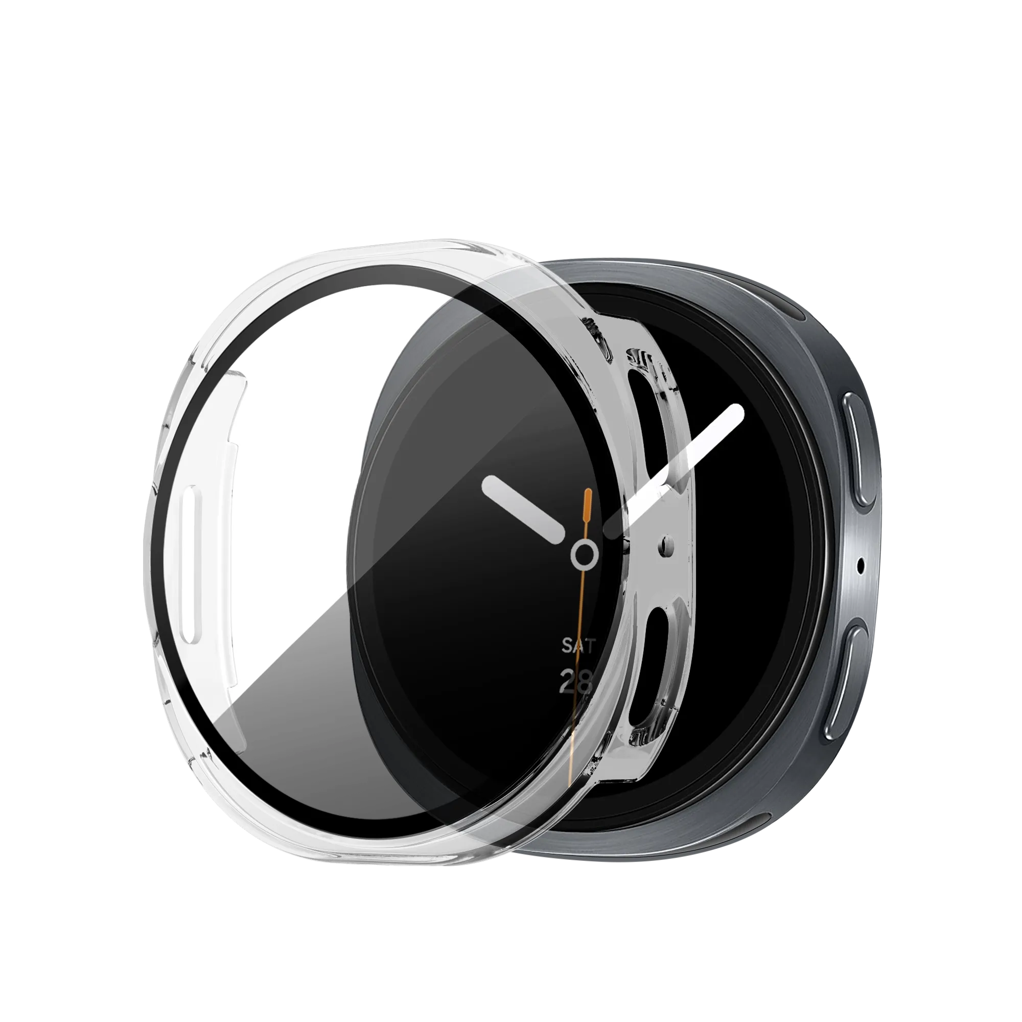 Bandz Coque PC avec verre Samsung Galaxy Watch 8 - 40mm (transparent)