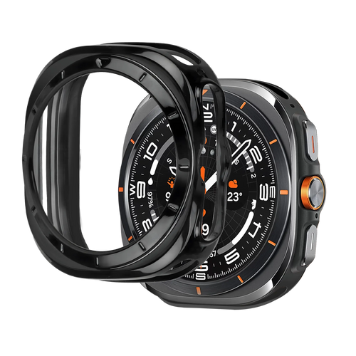 Bandz Coque TPU galvanisé Samsung Galaxy Watch Ultra (noir)