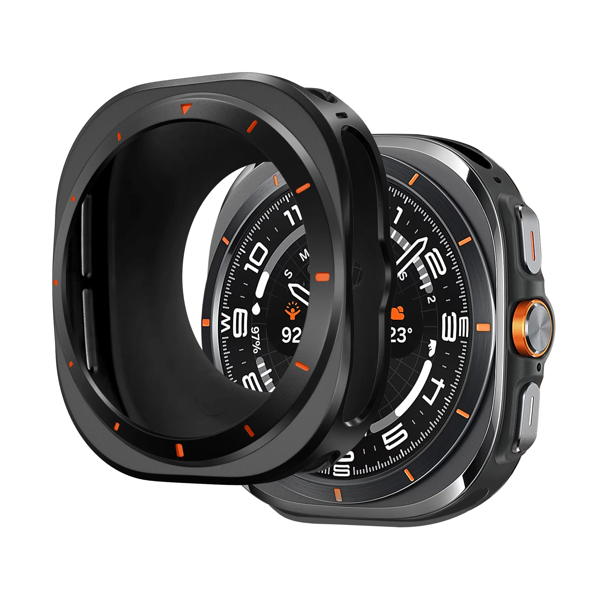 Bandz Coque metallique Samsung Galaxy Watch Ultra (noir)