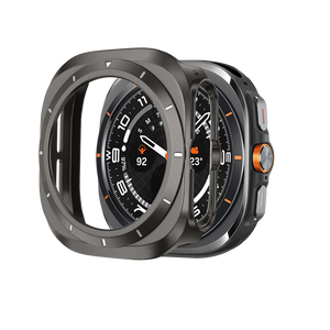 Bandz Coque PC bisel Samsung Galaxy Watch Ultra (gris titane /blanc)
