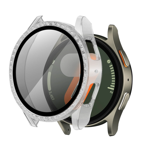 Coque diament avec verre Samsung Galaxy Watch 7 - 40mm (transparent)