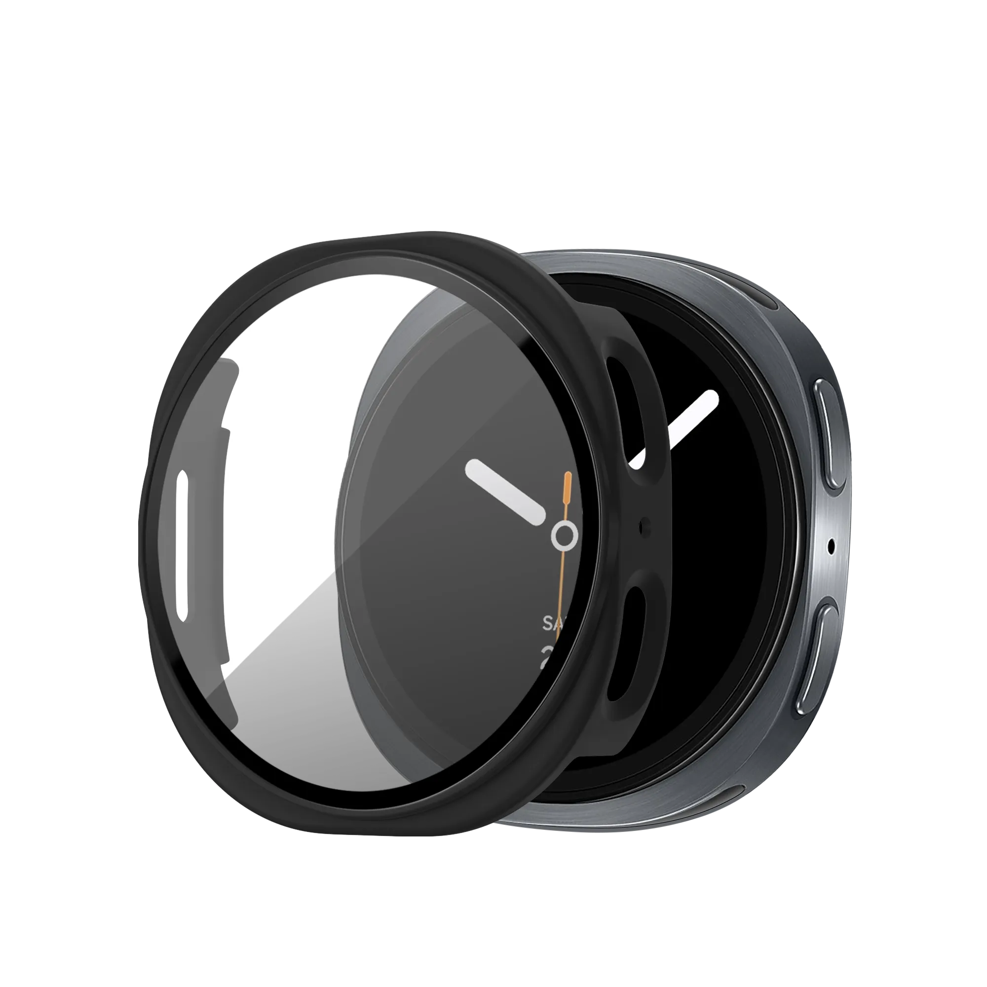 Bandz Coque PC avec verre Samsung Galaxy Watch 8 - 40mm (noir)