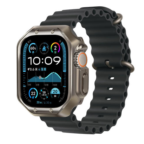Bandz Apple Watch Ultra - 49mm Galvanized TPU Case  (Titanium)