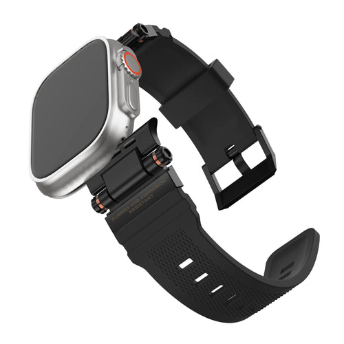 Bandz Bracelet silicone 'Explorer' Apple Watch (noir avec noir)