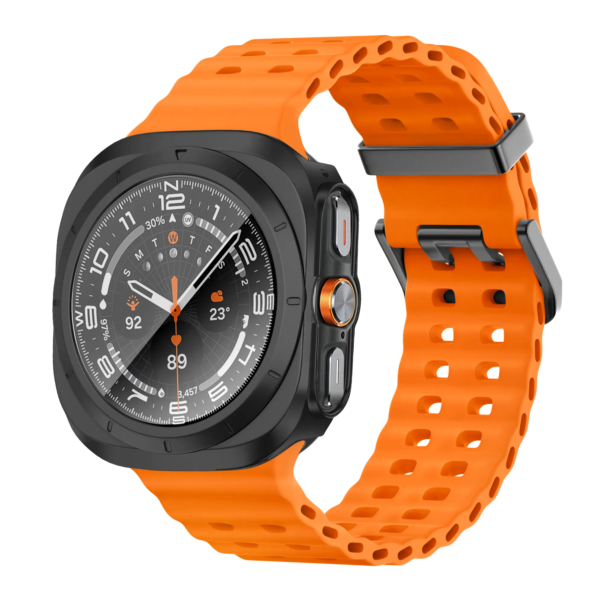 Bandz Coque PC avec verre Samsung Galaxy Watch Ultra (noir)