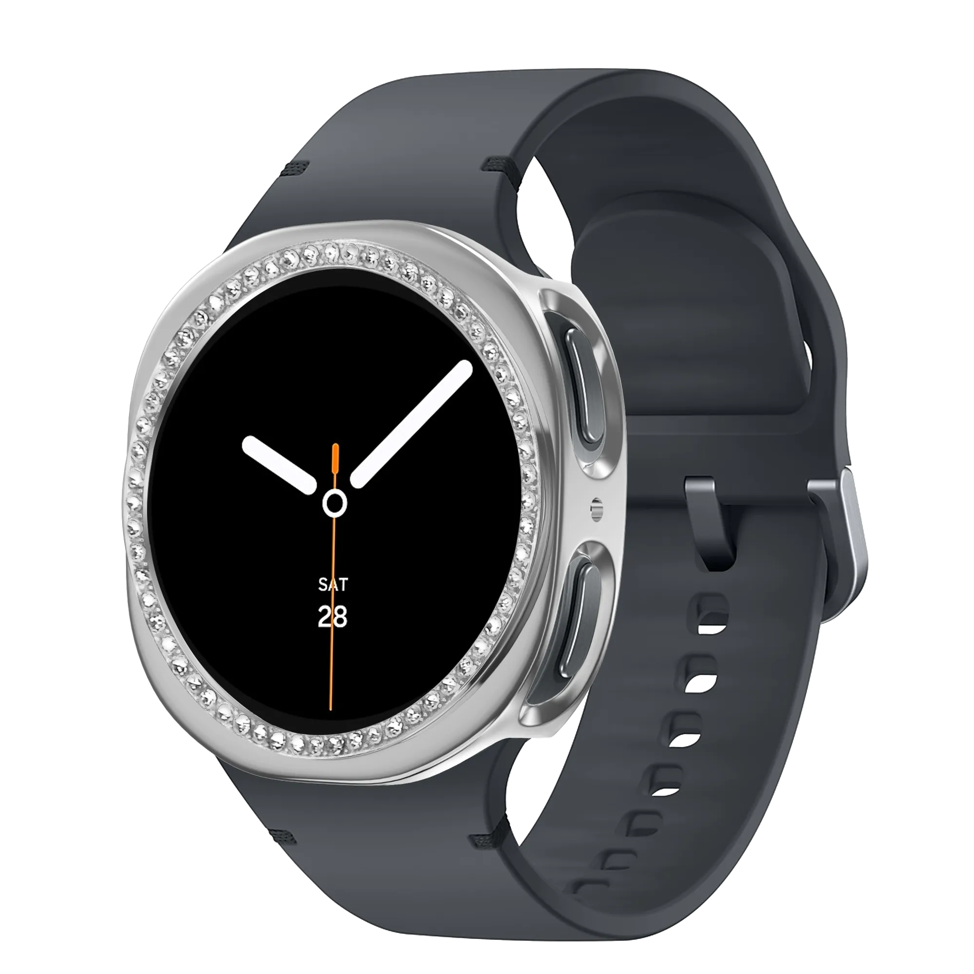 Bandz Coque PC Diamante Samsung Galaxy Watch 8 - 40mm (argent)