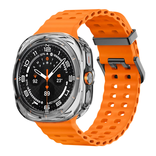 Bandz Coque TPU galvanisé Samsung Galaxy Watch Ultra (transparent)