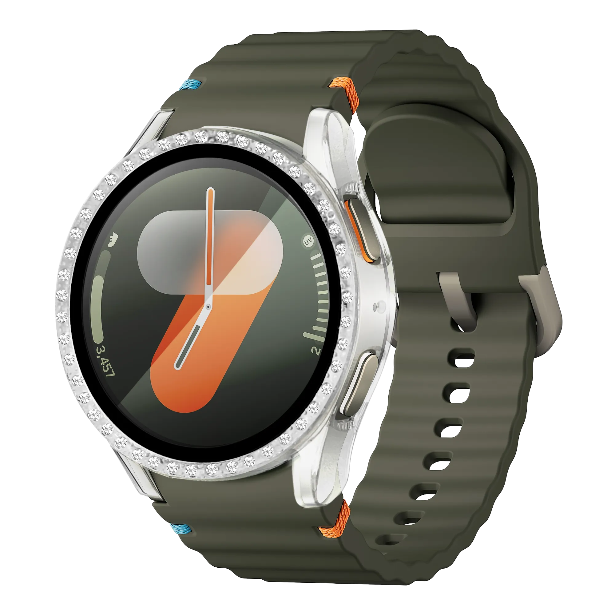 Coque diament avec verre Samsung Galaxy Watch 7 - 40mm (transparent)