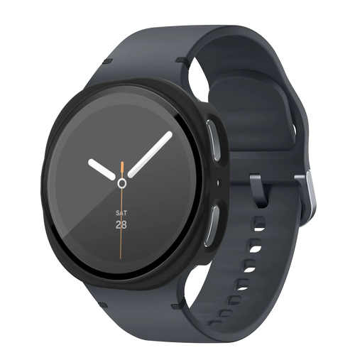 Bandz Samsung Galaxy Watch 8 - 44mm PC Cover with Glass (Black)
