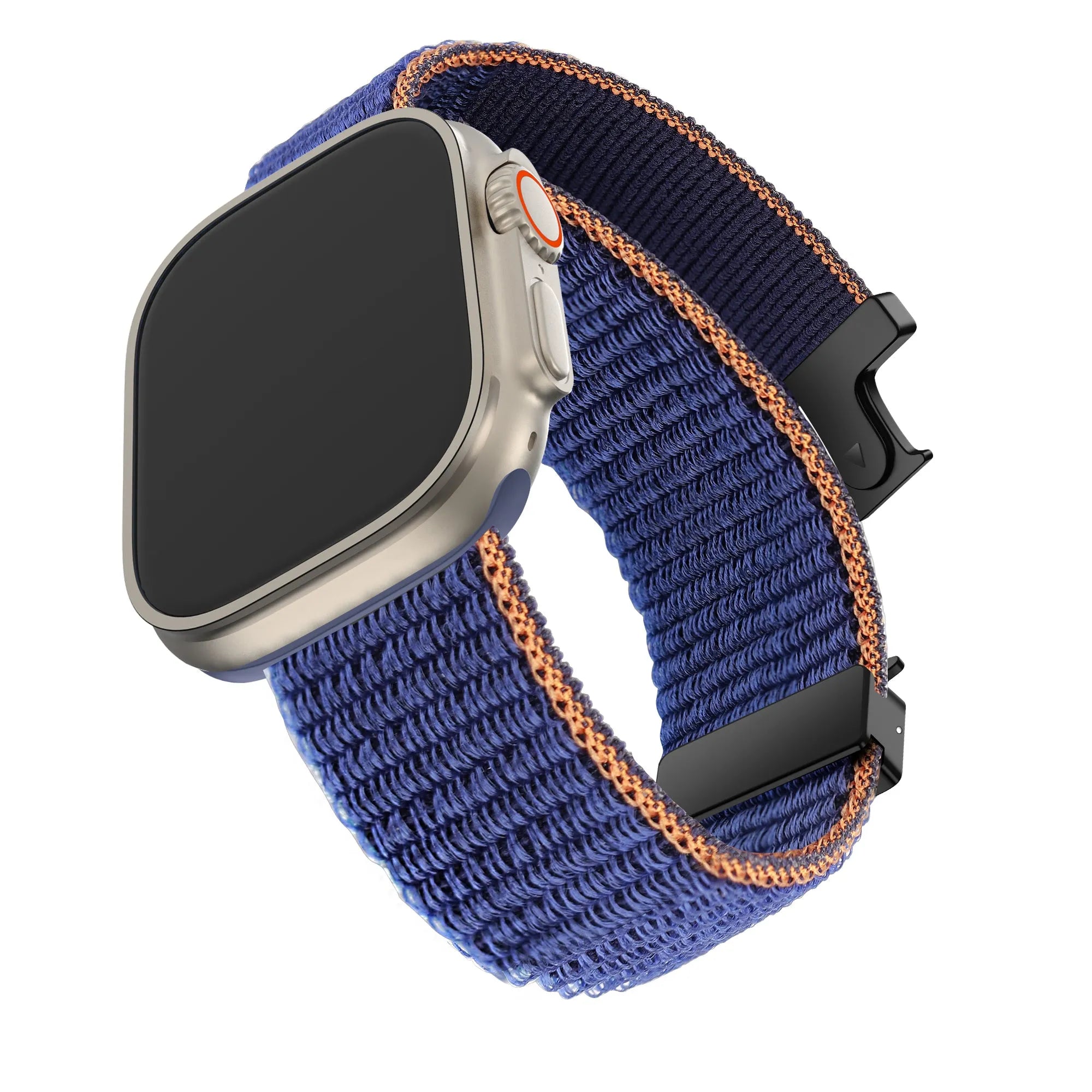 Bandz Bracelet nylon 'Classique' avec P-buckle Apple Watch (bleu foncé)