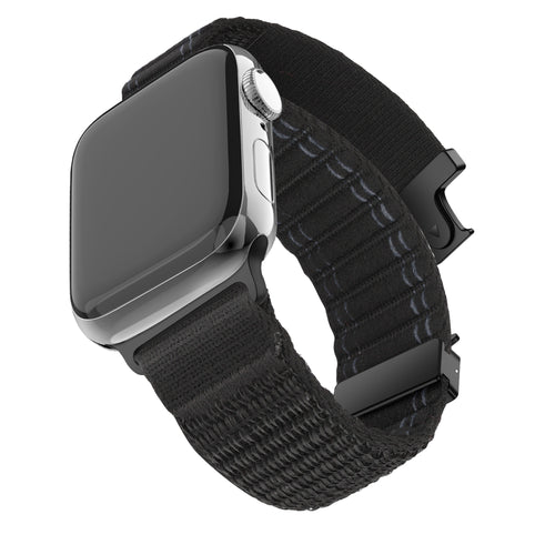 Bandz Bracelet nylon 'Deluxe' boucle en P Apple Watch Ultra (noir)