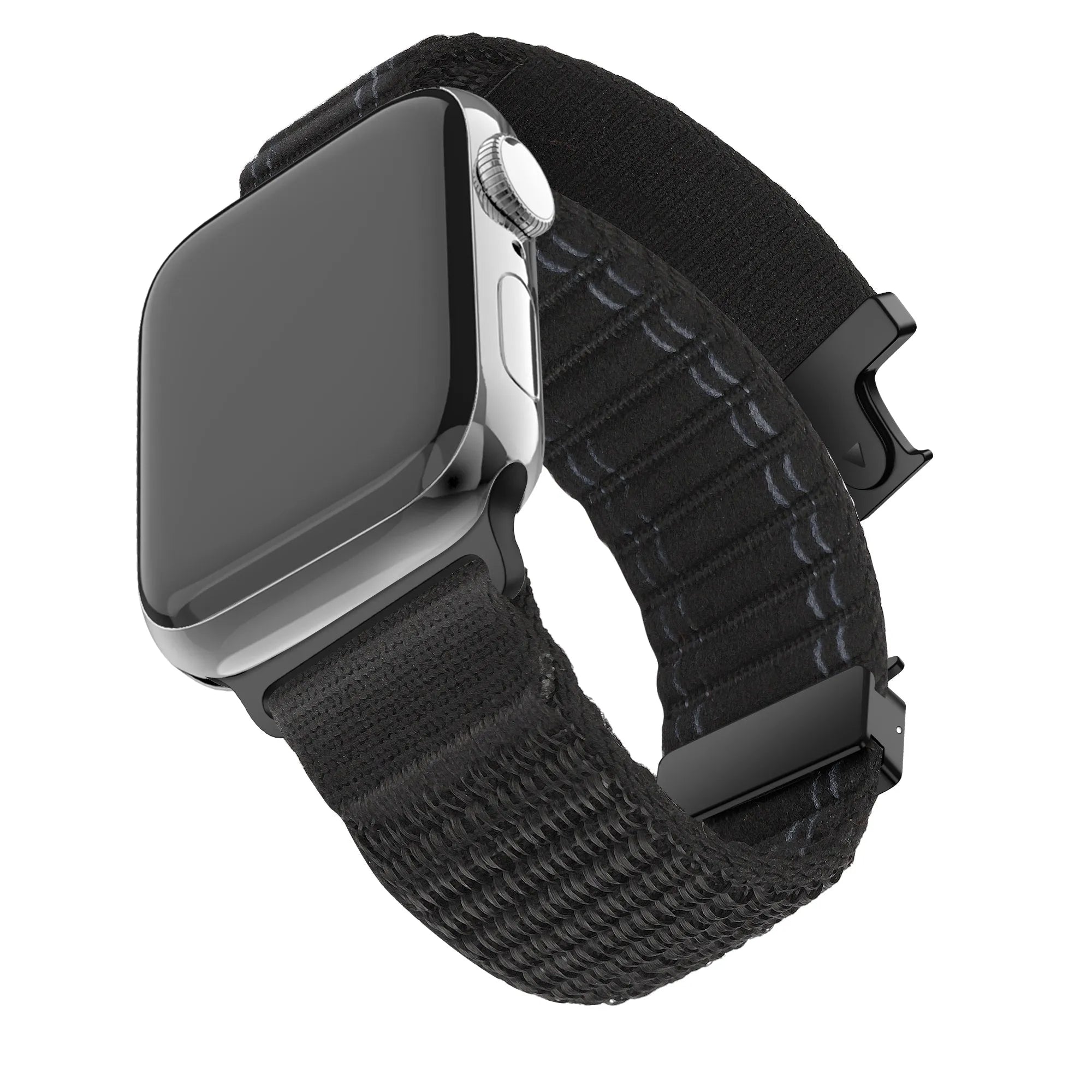 Bandz Bracelet nylon 'Deluxe' avec P-buckle Apple Watch (noir)