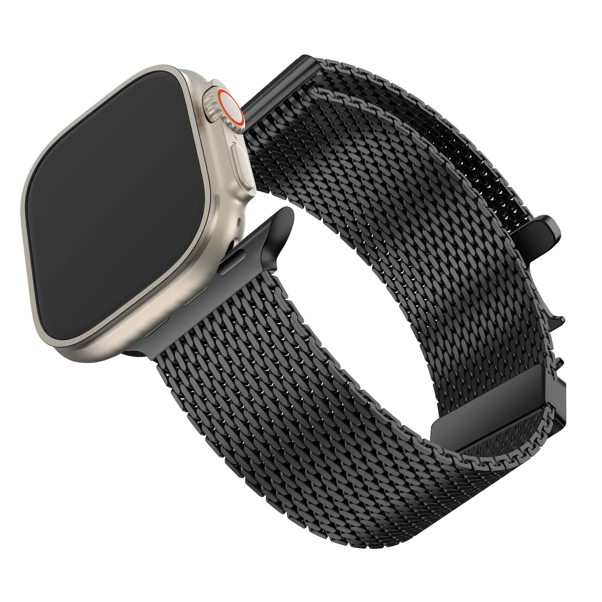 Bandz Bracelet Milanais Loop avec P-buckle Apple Watch (noir)