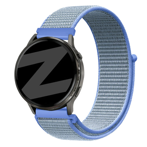 Bandz Bracelet nylon Garmin Vivomove Trend (bleu clair)