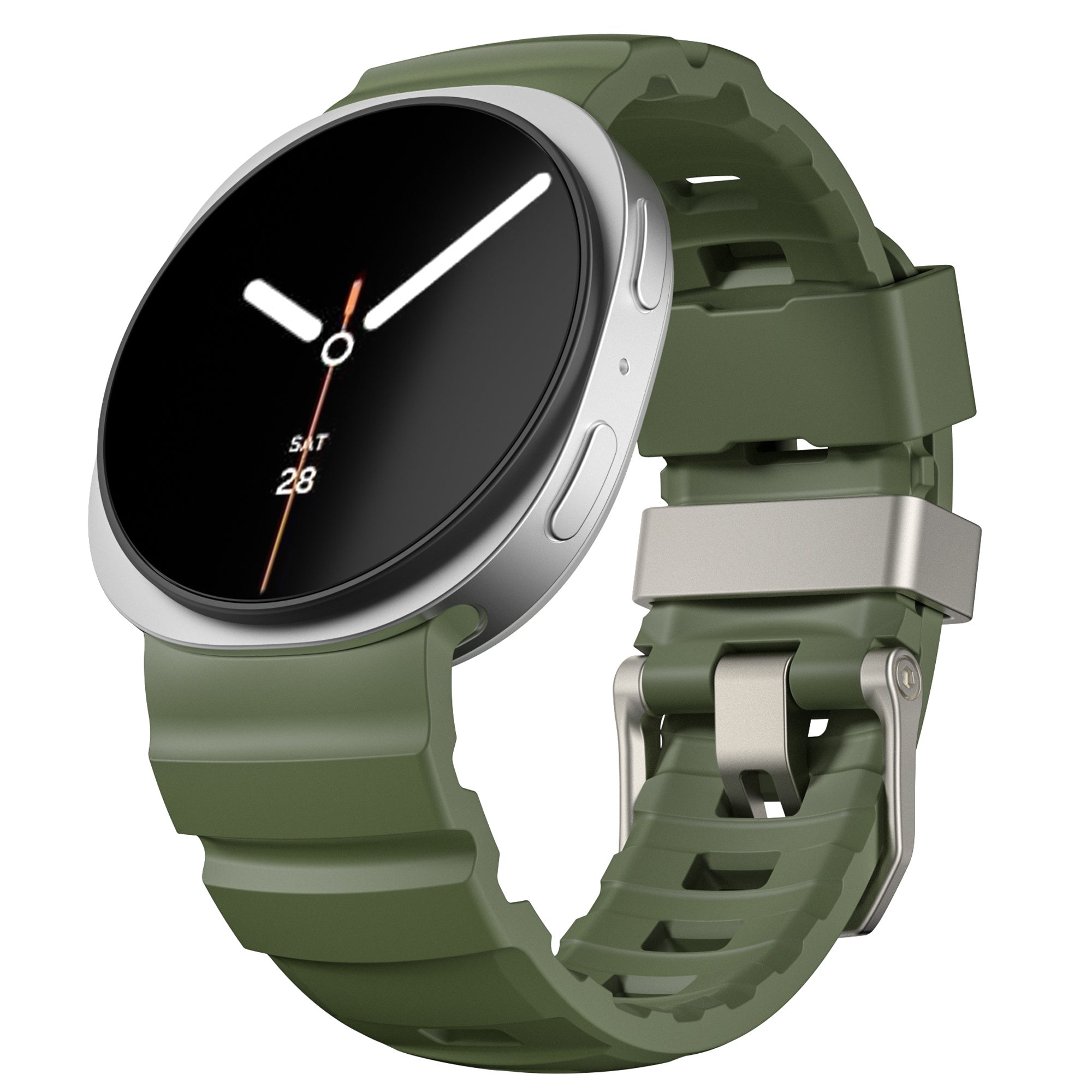 Bracelet silicone extreme Samsung Galaxy Watch 9 - 44mm (vert militaire)